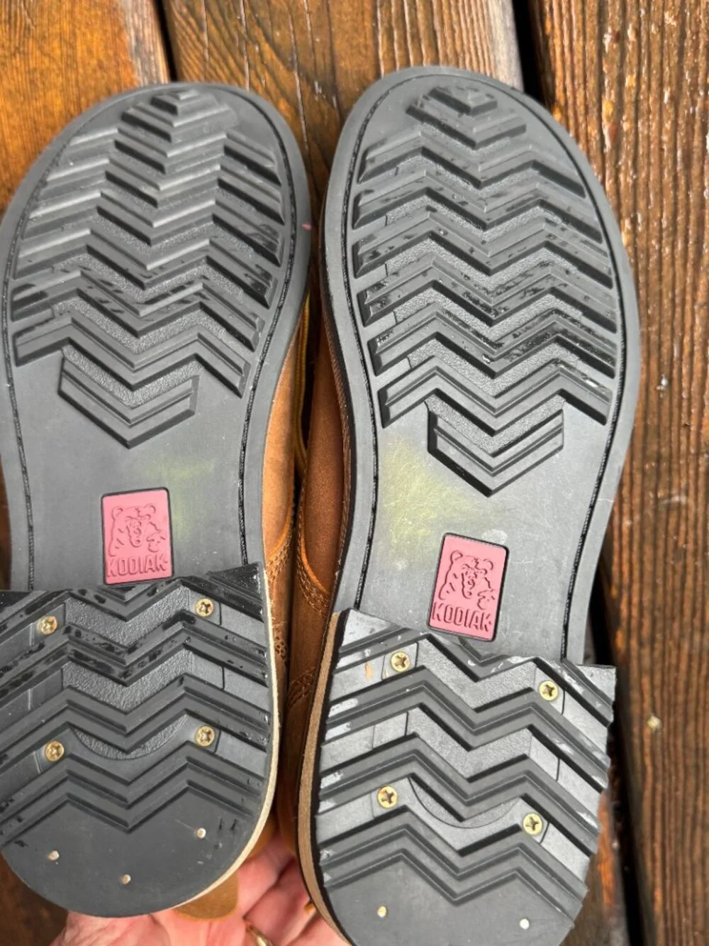 Kodiak Camel Color Waterproof Leather Lace Up Boots in Women's 9 - Picture 10 of 11